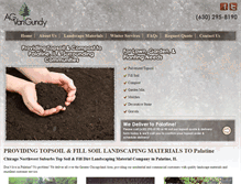 Tablet Screenshot of palatinetopsoil.com
